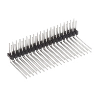 Connector kopstuk Doorgaand gat, rechte hoek 40 posities 0,100" (2,54mm) Connector kopstuk Doorgaand gat, rechte hoek 40 posities 0,100" (2,54mm)