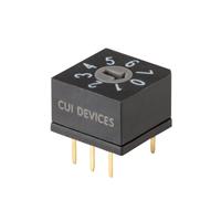 Dip Switch SPST Position Through Hole Rotary for Tool Actuator 150mA 42VDC Dip Switch SPST Position Through Hole Rotary for Tool Actuator 150mA 42VDC