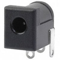 Power Barrel Connector Jack 1.00mm ID (0.039"), 3.40mm OD (0.134") Through Hole, Right Angle Power Barrel Connector Jack 1.00mm ID (0.039"), 3.40mm OD (0.134") Through Hole, Right Angle