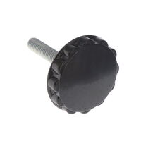 槽型 旋鈕 5/16"-18 軸搭配 無指示器 苯酚 黑色 槽型 旋鈕 5/16"-18 軸搭配 無指示器 苯酚 黑色