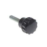 Fluted Knob M6-1 Shaft with No Indicator Phenolic Black Fluted Knob M6-1 Shaft with No Indicator Phenolic Black