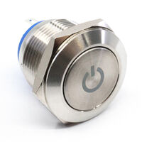 Pushbutton Switch SPST-NO Anti-Vandal Panel Mount, Front Pushbutton Switch SPST-NO Anti-Vandal Panel Mount, Front