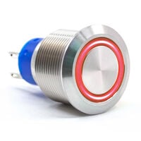 Pushbutton Switch SPDT Anti-Vandal, Illuminated Panel Mount, Front Pushbutton Switch SPDT Anti-Vandal, Illuminated Panel Mount, Front