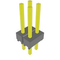 Connector Header Through Hole 4 position 0.100" (2.54mm) Connector Header Through Hole 4 position 0.100" (2.54mm)