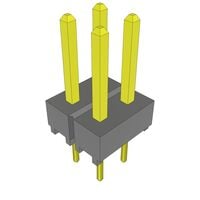 Connector Header Through Hole 4 position 0.100" (2.54mm) Connector Header Through Hole 4 position 0.100" (2.54mm)