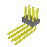 Connector Header Through Hole, Right Angle 6 position 0.100" (2.54mm) Connector Header Through Hole, Right Angle 6 position 0.100" (2.54mm)