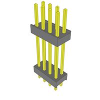 8 Position Header Spacer Connector 0.100" (2.54mm) Gold Through Hole 8 Position Header Spacer Connector 0.100" (2.54mm) Gold Through Hole