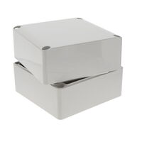 盒 塑料 - 聚碳酸酯 灰色 包含盖 4.921" 长 x 4.921" 宽(125.00mm x 125.00mm) X 3.937"(100.00mm) 盒 塑料 - 聚碳酸酯 灰色 包含盖 4.921" 长 x 4.921" 宽(125.00mm x 125.00mm) X 3.937"(100.00mm)