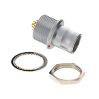 12 腳位圓形連接器 插頭、公引腳 焊錫坑 12 腳位圓形連接器 插頭、公引腳 焊錫坑