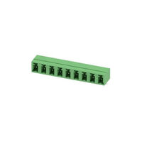 9 Position Terminal Block Header, Male Pins, Shrouded (4 Side) 0.200" (5.08mm) 90°, Right Angle Through Hole 9 Position Terminal Block Header, Male Pins, Shrouded (4 Side) 0.200" (5.08mm) 90°, Right Angle Through Hole