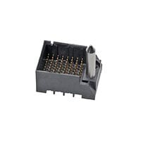 72 Connector Header, Male Pins Through Hole Black Impact, Guide Right 72 Connector Header, Male Pins Through Hole Black Impact, Guide Right