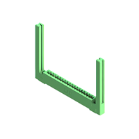 18 Position Female Connector Non Specified - Single Edge Gold 0.156" (3.96mm) Green 18 Position Female Connector Non Specified - Single Edge Gold 0.156" (3.96mm) Green