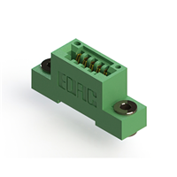 5 Position Female Connector Non Specified - Single Edge Gold 0.100" (2.54mm) Green 5 Position Female Connector Non Specified - Single Edge Gold 0.100" (2.54mm) Green