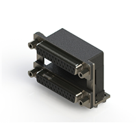 25, 25 Position D-Sub - Stacked Receptacle, Female Sockets Connector 25, 25 Position D-Sub - Stacked Receptacle, Female Sockets Connector