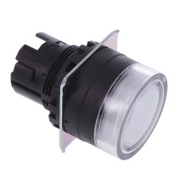 Configurable Switch Body Pushbutton, Round Illuminated - White Configurable Switch Body Pushbutton, Round Illuminated - White