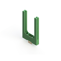 10 Position Female Connector Non Specified - Dual Edge Gold 0.100" (2.54mm) Green 10 Position Female Connector Non Specified - Dual Edge Gold 0.100" (2.54mm) Green