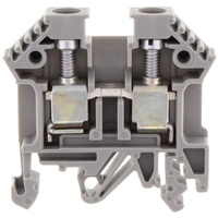 Terminal Block Connector 2 Position Feed Through Gray 6-22 AWG Terminal Block Connector 2 Position Feed Through Gray 6-22 AWG