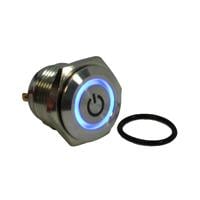Pushbutton Switch SPST Anti-Vandal, Illuminated Panel Mount, Front Pushbutton Switch SPST Anti-Vandal, Illuminated Panel Mount, Front