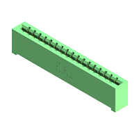 17 Position Female Connector Non Specified - Single Edge Gold 0.156" (3.96mm) Green 17 Position Female Connector Non Specified - Single Edge Gold 0.156" (3.96mm) Green
