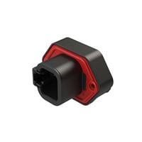 针座连接器 面板安装,通孔,直角 4 位置 0.264"(6.71mm) 针座连接器 面板安装,通孔,直角 4 位置 0.264"(6.71mm)