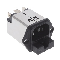 Power Entry Connector Receptacle, Male Blades - Module IEC 320-C14 Panel Mount, Flange Power Entry Connector Receptacle, Male Blades - Module IEC 320-C14 Panel Mount, Flange