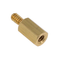 Sekskantavstandsskrue/-mutter Gjenget #6-32 Messing 0,406" (10,32mm) Sekskantavstandsskrue/-mutter Gjenget #6-32 Messing 0,406" (10,32mm)