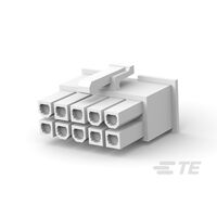 10 Rectangular Connectors - Housings Receptacle Natural 0.165" (4.20mm) 10 Rectangular Connectors - Housings Receptacle Natural 0.165" (4.20mm)