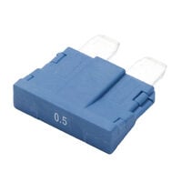 500 mA AC 80 V Fusible CC Uso automotriz Requiere sujetador Álabe, ATO/ATC 500 mA AC 80 V Fusible CC Uso automotriz Requiere sujetador Álabe, ATO/ATC