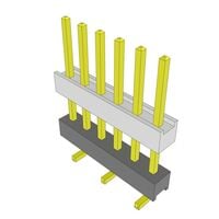 6 Position Header Spacer Connector 0.100" (2.54mm) Gold Surface Mount 6 Position Header Spacer Connector 0.100" (2.54mm) Gold Surface Mount