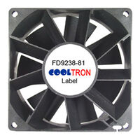 Fan Tubeaxial 12VDC Square - 92.0mm L x 92.0mm H Ball 81.8 CFM (2.29m³/min) 2 Wire Leads Fan Tubeaxial 12VDC Square - 92.0mm L x 92.0mm H Ball 81.8 CFM (2.29m³/min) 2 Wire Leads