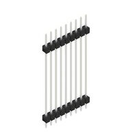 Connector Header Through Hole 9 position 0.100" (2.54mm) Connector Header Through Hole 9 position 0.100" (2.54mm)