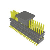 40 Position Header Spacer Connector 0.031" (0.80mm) Gold Surface Mount 40 Position Header Spacer Connector 0.031" (0.80mm) Gold Surface Mount