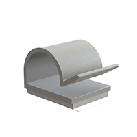 缆线 夹子,J 型 灰色 胶合剂 0.521"(13.23mm) 缆线 夹子,J 型 灰色 胶合剂 0.521"(13.23mm)