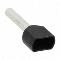 Black Wire Ferrule Connector DIN Two x 16 AWG (1.50mm²) Two Wire Black Wire Ferrule Connector DIN Two x 16 AWG (1.50mm²) Two Wire