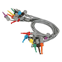 19.7" (500.00mm) Mini Hook To Mini Hook Test Lead 33VAC, 70VDC 10 Leads, Multiple Colors 19.7" (500.00mm) Mini Hook To Mini Hook Test Lead 33VAC, 70VDC 10 Leads, Multiple Colors