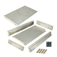 Cabinet Metal, Aluminum Unpainted End Panel(s) 11.750" L x 6.875" W (298.45mm x 174.63mm) X 1.563" (39.70mm) Cabinet Metal, Aluminum Unpainted End Panel(s) 11.750" L x 6.875" W (298.45mm x 174.63mm) X 1.563" (39.70mm)