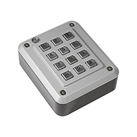 Keypad Switch 12 Metal Keys Conductive Rubber Contacts Non-Standard (Controller Needed) Output Non-Illuminated 3A @ 120VAC Keypad Switch 12 Metal Keys Conductive Rubber Contacts Non-Standard (Controller Needed) Output Non-Illuminated 3A @ 120VAC