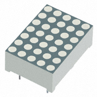 Dot Matrix Display Module 5 x 7 Common Cathode Row, Common Anode Column Green 2V 0.70" L x 0.50" W x 0.25" H (17.78mm x 12.70mm x 6.40mm) Dot Matrix Display Module 5 x 7 Common Cathode Row, Common Anode Column Green 2V 0.70" L x 0.50" W x 0.25" H (17.78mm x 12.70mm x 6.40mm)