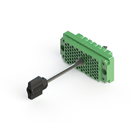 90 Position Housing for Non-Gendered Contacts Connector Green Rack and Panel 90 Position Housing for Non-Gendered Contacts Connector Green Rack and Panel