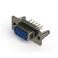 9 Position D-Sub Receptacle, Female Sockets Connector 9 Position D-Sub Receptacle, Female Sockets Connector