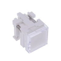 Configureerbare schakelaarcomponenten - Behuizing Drukknop, vierkant Verlicht - wit Configureerbare schakelaarcomponenten - Behuizing Drukknop, vierkant Verlicht - wit