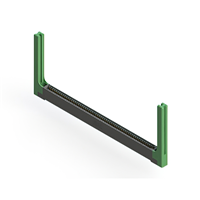 61 Position Female Connector Non Specified - Single Edge Gold 0.100" (2.54mm) Black 61 Position Female Connector Non Specified - Single Edge Gold 0.100" (2.54mm) Black