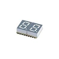 Display Modules - LED Character and Numeric Red 7-Segment 2 Character Common Cathode 1.95V 20mA 0.394" H x 0.583" W x 0.148" D (10.00mm x 14.80mm x 3.75mm) 20-SMD, No Lead Display Modules - LED Character and Numeric Red 7-Segment 2 Character Common Cathode 1.95V 20mA 0.394" H x 0.583" W x 0.148" D (10.00mm x 14.80mm x 3.75mm) 20-SMD, No Lead