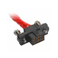 4 位置矩形连 插座 连接器 压接 镀金 22 AWG 4 位置矩形连 插座 连接器 压接 镀金 22 AWG