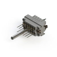 14 Connector Receptacle, Hermaphroditic Contacts Free Hanging (In-Line) Gray Rack and Panel 14 Connector Receptacle, Hermaphroditic Contacts Free Hanging (In-Line) Gray Rack and Panel