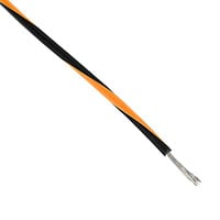 20 AWG Hook-Up, Dual Wall Wire 19/32 Black, Orange Stripe 600V 20 AWG Hook-Up, Dual Wall Wire 19/32 Black, Orange Stripe 600V