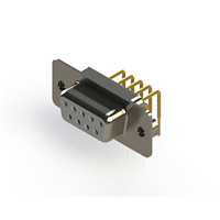 9 Position D-Sub Receptacle, Female Sockets Connector 9 Position D-Sub Receptacle, Female Sockets Connector