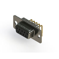 9 Position D-Sub Receptacle, Female Sockets Connector 9 Position D-Sub Receptacle, Female Sockets Connector
