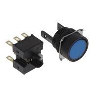 Pushbutton Switch DPDT Standard Panel Mount, Front Pushbutton Switch DPDT Standard Panel Mount, Front