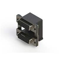 15, 15 Position D-Sub - Stacked Receptacle, Female Sockets Connector 15, 15 Position D-Sub - Stacked Receptacle, Female Sockets Connector